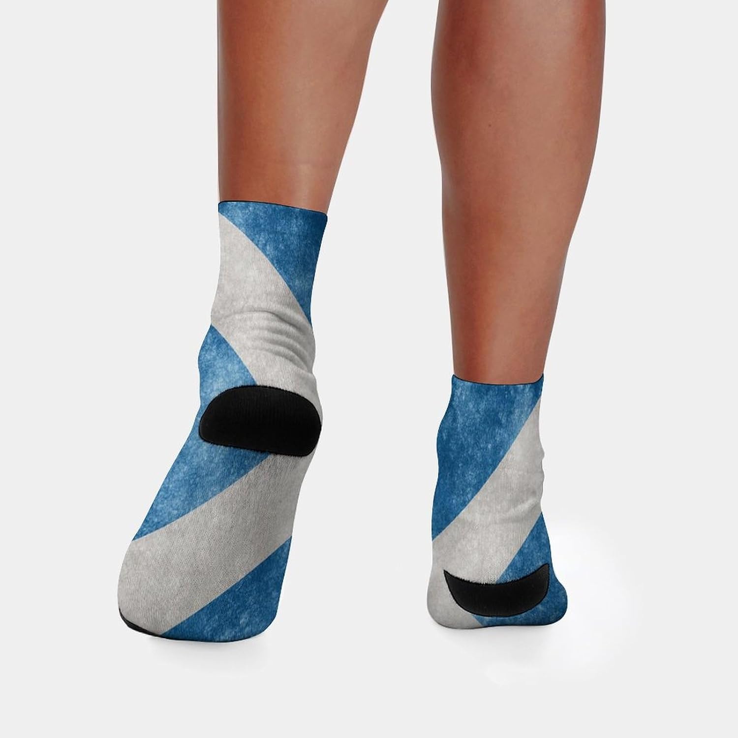 Vintage Scotland Flag Knee High Socks Athletic Long Stockings Sport Casual Crew Tube Sock Boot