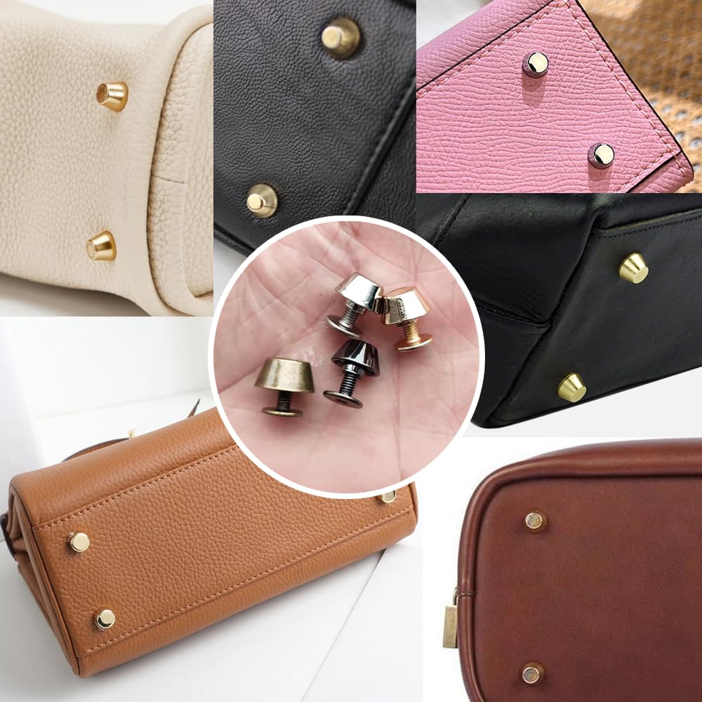 50 Piedini Per Borse 15mm - Borchie Decorative In Ferro