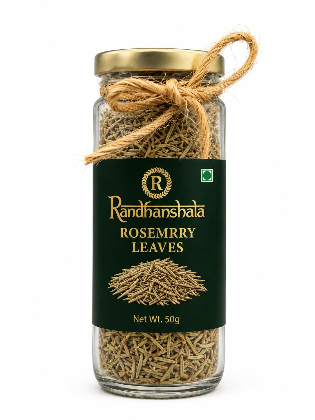Randhanshala Rosemary Leaves (Dried) – 50g | Premium Aromatic Herb | Natural Flavor Enhancer for Pizza, Pasta, Grilled Foods, Soups & Seasoning | 12-Month Shelf Life | No Additives or Preservatives-image-3