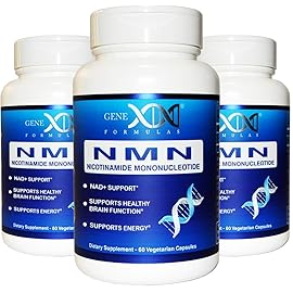 Genex Formulas NMN Supplement 250mg (3 Pack) - 99% Pure Shelf Stabilized Capsules for Increasing NAD Levels, DNA Repair, & Healthy Aging, GMP Certified, 90 Day Supply