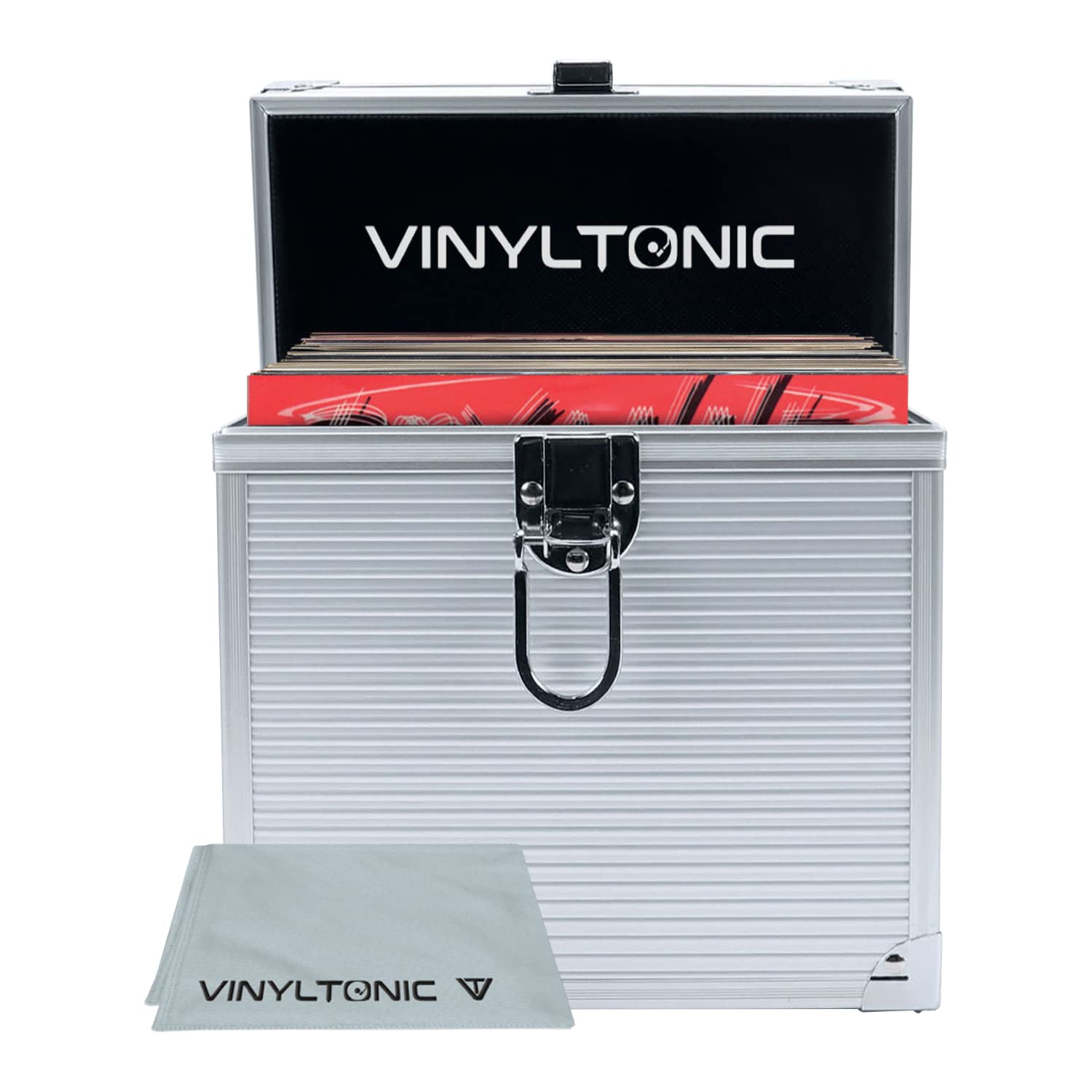 Valigetta portaoggetti in vinile con panno, 17,8 cm o 30,5 cm, 3 colori a scelta