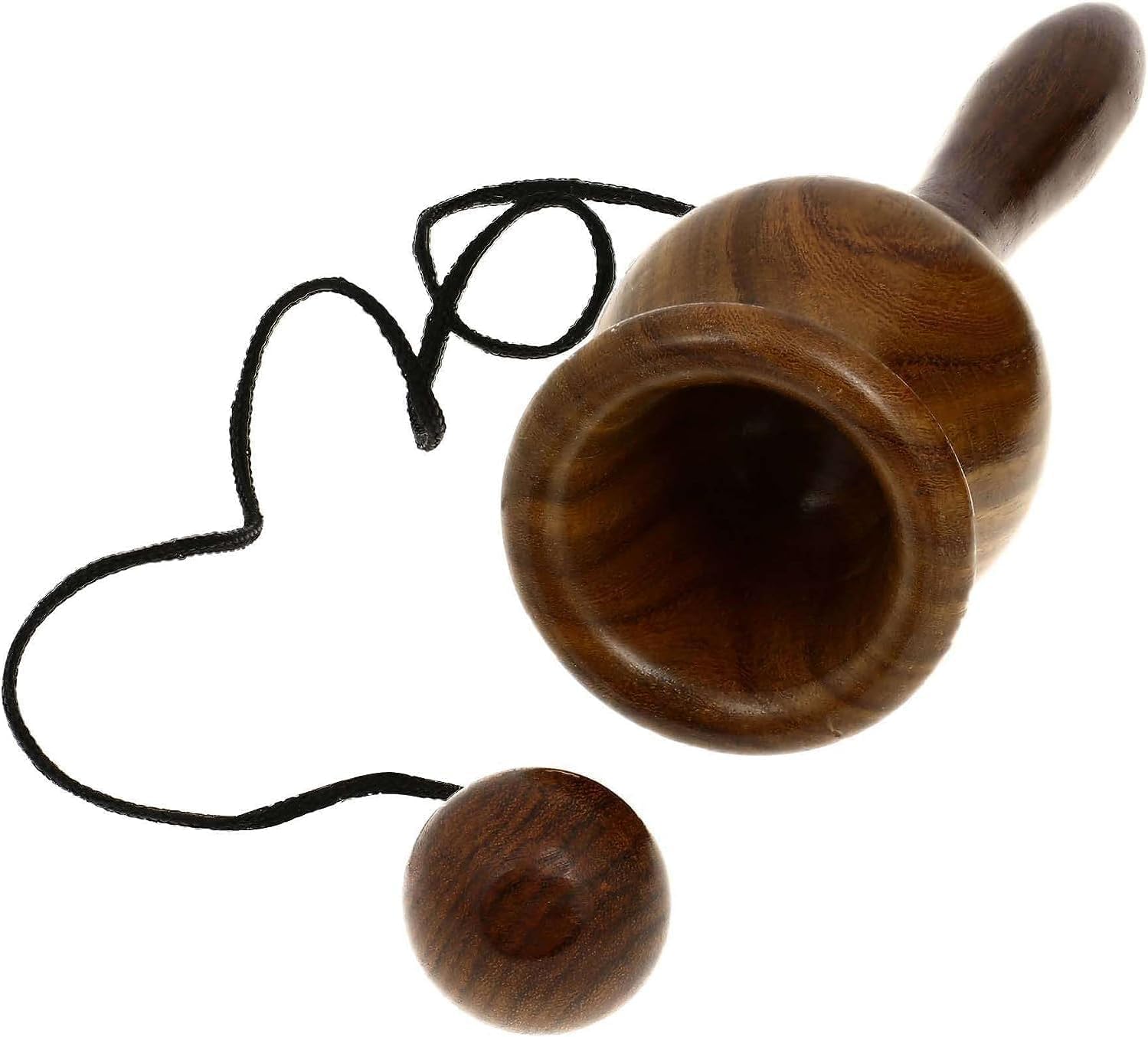 Wooden Ball & Cup Handcrafted Pottery Game