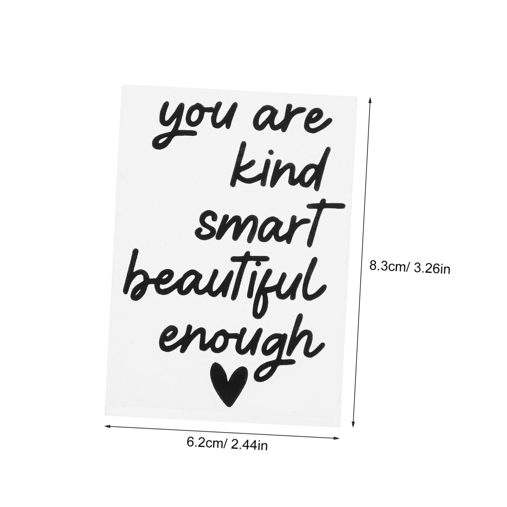 GOOHOCHY Bathroom Decal Mirror Mirror Wall Stickers Decor Inspirational Quote Decals Peel and Stick Modern Design