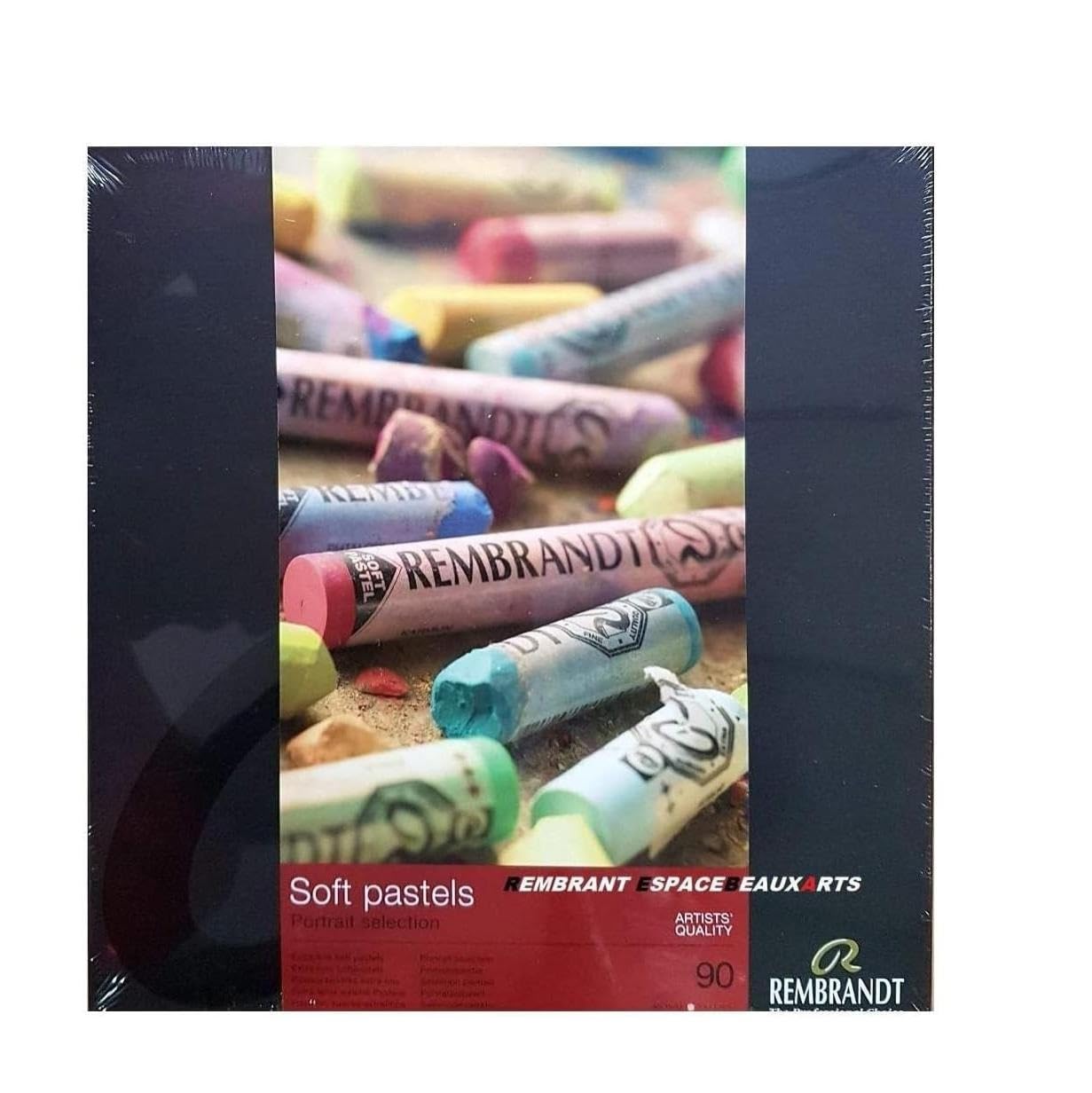 Rembrandt REMBRANT Ensemble de Pastel secs Sticks 90,Selection Portrait Set, Coffret 90pcs et 1 cartes postales