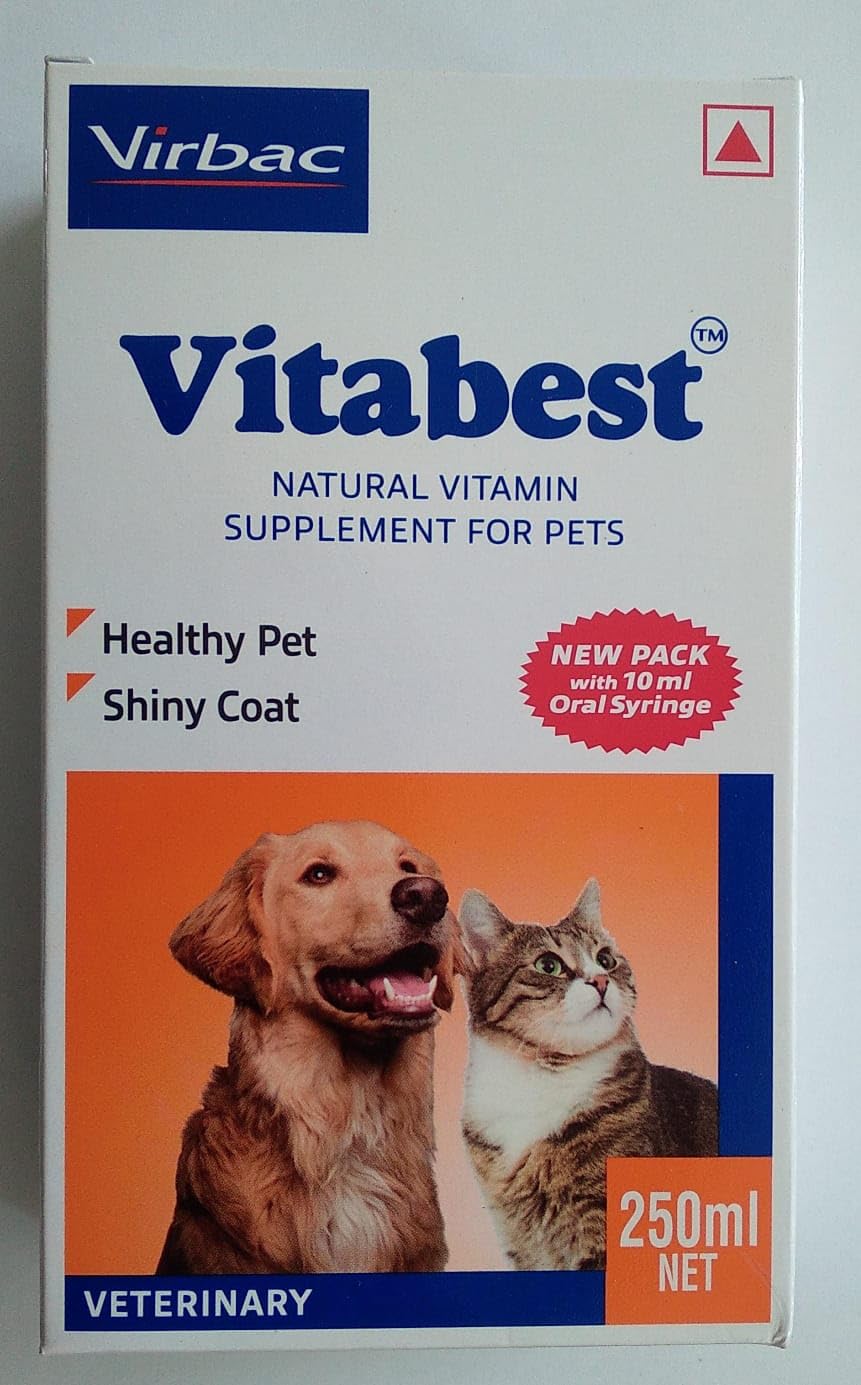 Virbac Vitabest Natural Multivitamin Supplement for Dogs & Cats 250ml | Omega 3 & 6 Health Tonic-image-43