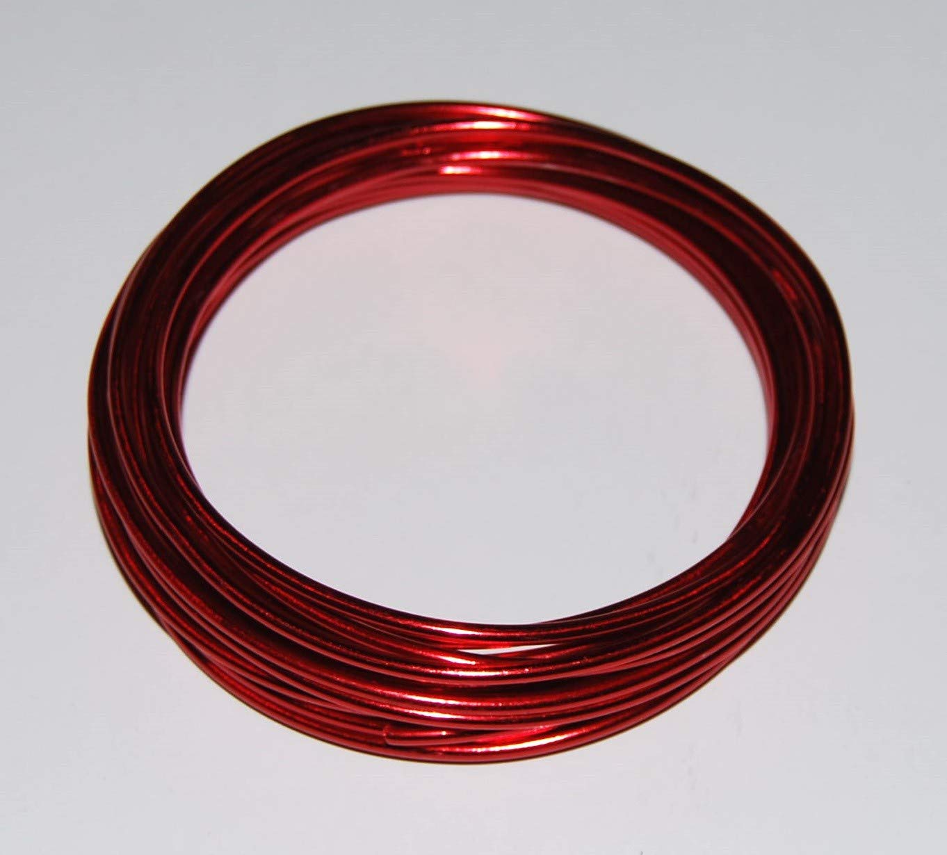 celloexpress Aluminium Craft Wire - 3mm x 5m (Diameter x Length) - Aluminium Wire 9 Guage (Red)