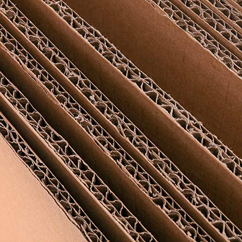 Image of HAKZEON 30 Pack Corrugated Cardboard Sheets, 12 x 12 Inch Kraft Flat Inserts, Heavy Duty Cardboard for Shipping, Packaging, Brown Corrugated Paper for Crafts, Art Projects DIY