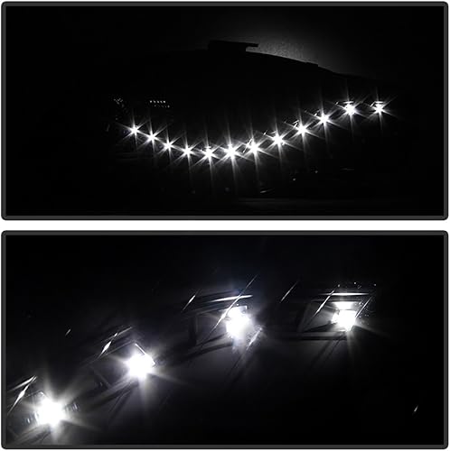 Miniatura 6 de ACANII - Para [modelo halógeno] 2006-2008 Audi A4 S4 B7 R8 Estilo LED DRL Faros Faros Faros Par Par Izquierdo+Derecho
