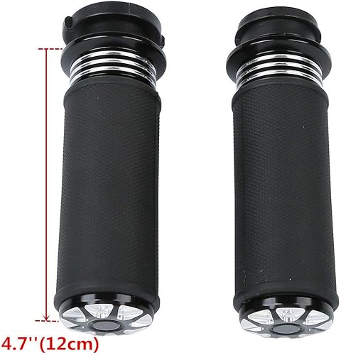 Miniatura 3 de TCT-MOTORPARTS Agarraderas eléctricas de 1 pulgada para manillar Harley Touring