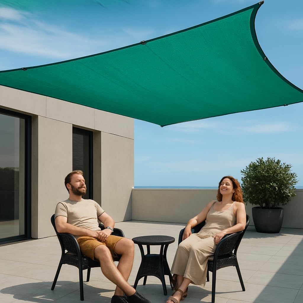RUDRISHA UV Stabilized Agro Green House Net Garden Shade 10 x 8 Feet, Balcony Agriculture Shadnet Netting House Multipurpose (Green)-picture-22