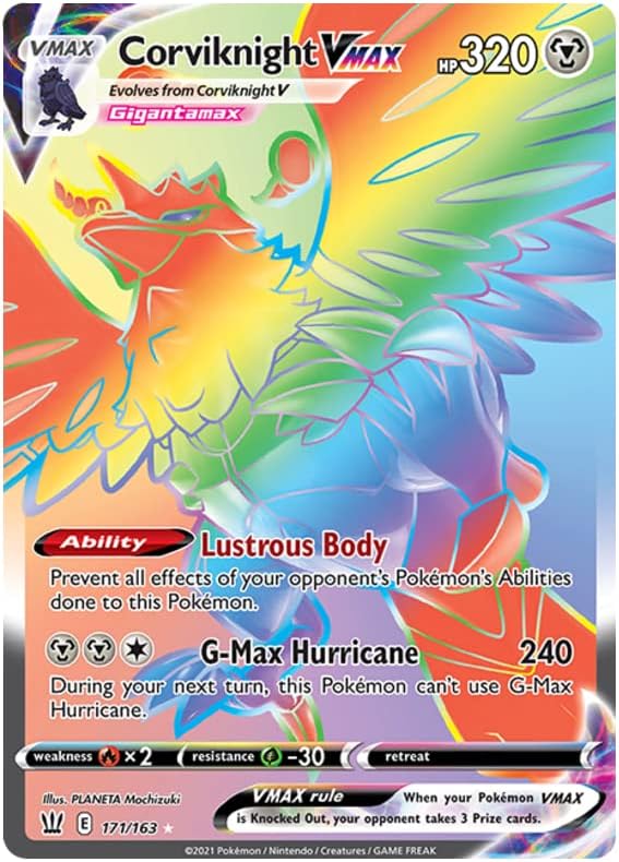 Corviknight VMAX - 171/163 - Secret Rare - Sword & Shield - Battle Styles