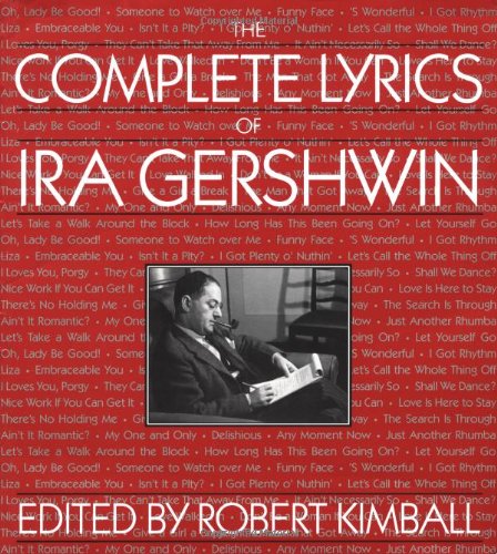 The Complete Lyrics Of Ira Gershwin