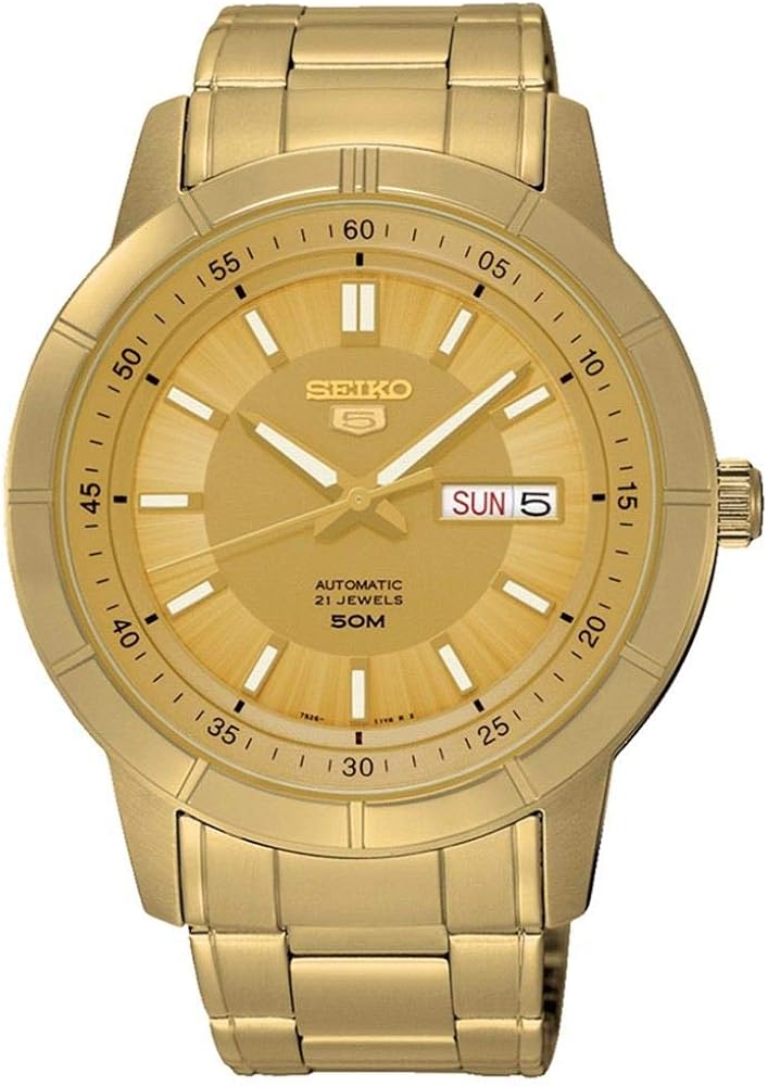 Amazon.com: Seiko Seiko 5 Automatic Gold Dial Men's Watch SNKN62: Watches