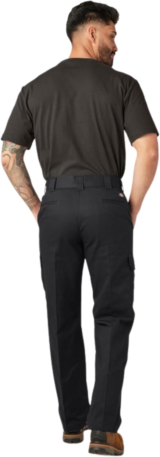 Dickies Occupational Workwear LP337BK Cotton Relaxed Fit Men's Industrial Cargo Pant with Straight Leg, Black - Image 6