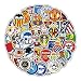 Squadra di Calcio 100pcs Decalcomanie in vinile impermeabili per bottiglie d'acqua, computer portatili, auto, skateboard, decorazioni per caverne da uomo