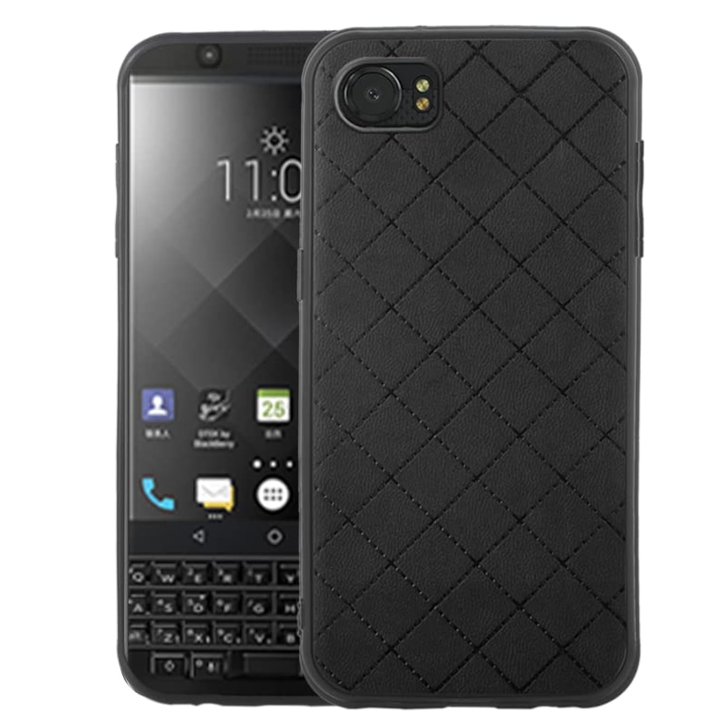 ELISORLI Compatible with Women Men BlackBerry KEYone case Rugged Thin Slim Cell Accessories Anti-Slip Fit Rubber TPU Mobile Phone Full Body Silicone Cover for KEY1 Key 1 One BBB100-1 Women Men Black