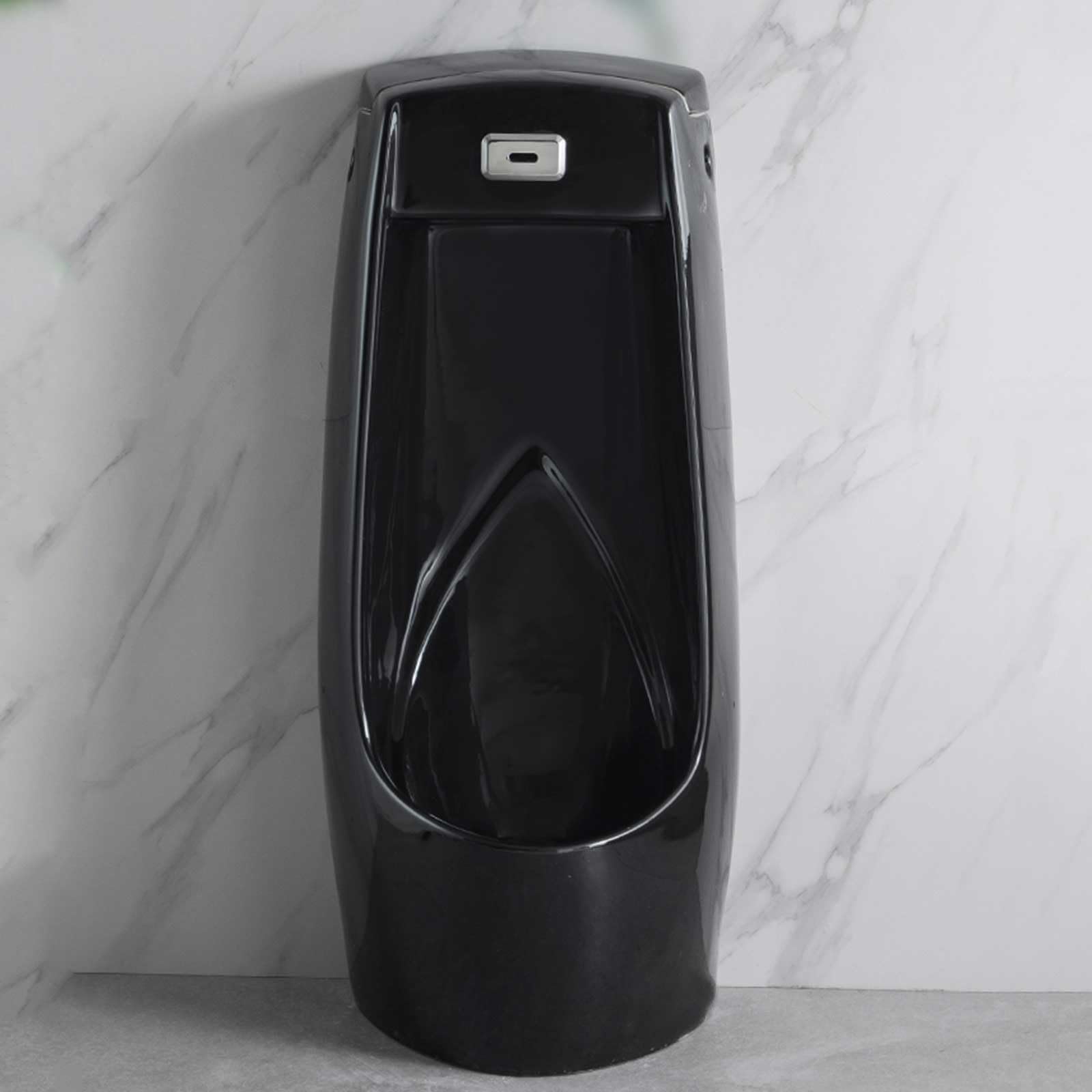 Orinatoi per Uomini da Terra Antigoccia Orinatoi in Ceramica con Sensore Automatico di Scarico, per Bagni Pubblici, Bar, Hotel
