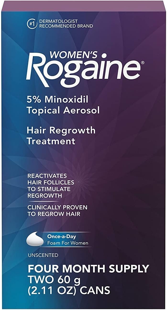 Women's Rogaine Hair Regrowth Treatment Foam, 4 Month Supply