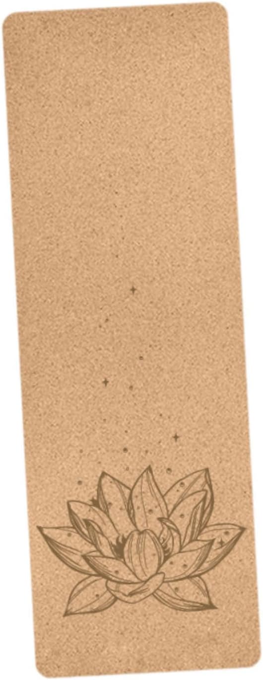 Cork Yoga Mat Skipping Mat Jump Rope Mat Fitness Mat for Stretching Hot Yoga Style D | Exercise Mats | Fitness Equipment & Gear