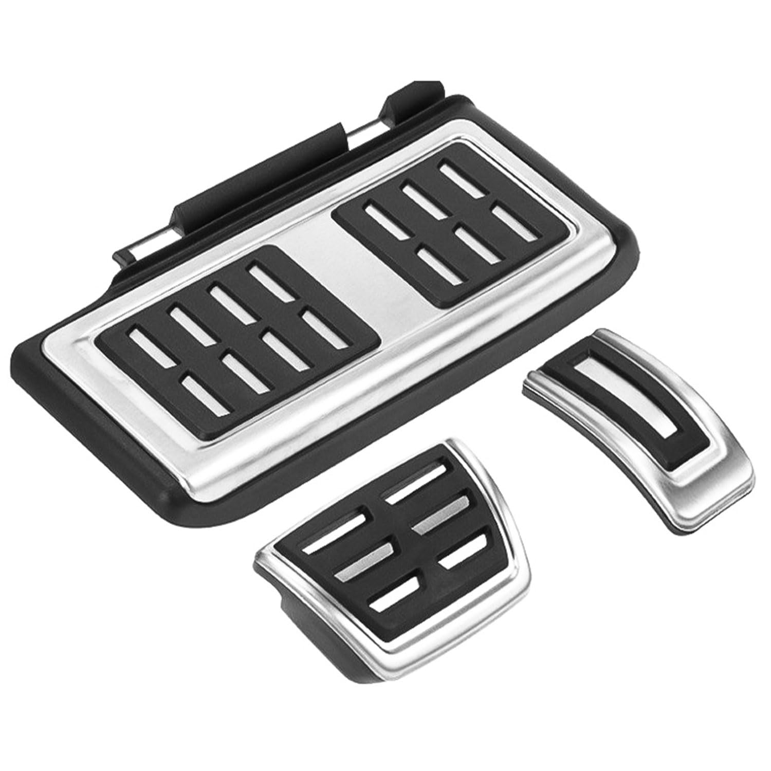 Pedalabdeckung t5, langlebig, pedalabdeckung t5, passend für Volkswagen Golf 7 Tiguan L Tanyue 19 Sagitar 18 Bora Lingdu 20 Tukai Gasbremspedal (Nero + Bianco)
