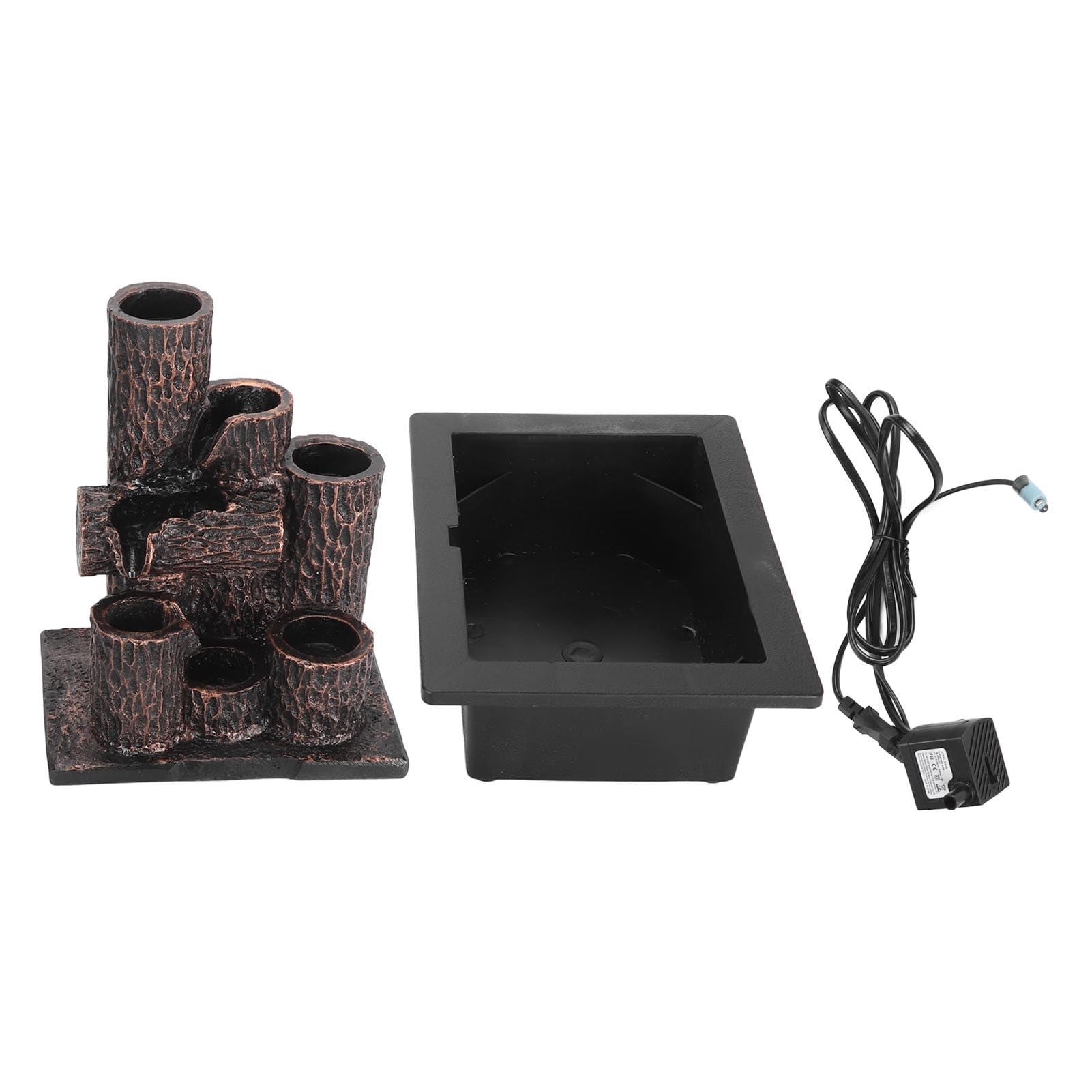Binnenfontein/Waterfontein LED Desktop Water Fontein Indoor Decoratie Draagbare Tafelblad Decoratieve Smerige Ontspanning Zen Meditatie Waterval Fonteinen Waterfonteinen op Tafel (Color : C