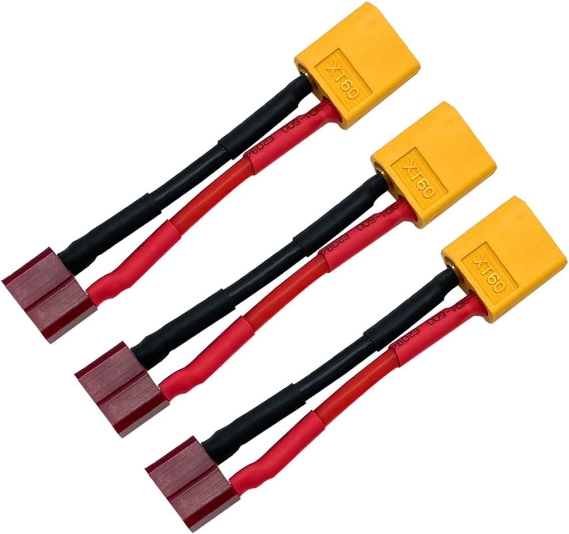 6Pcs T Plug to XT60 Male Female Plug Connector Adapter for RC Car Boat Drone LiPo NiMH Battery ESC Connector Adapters