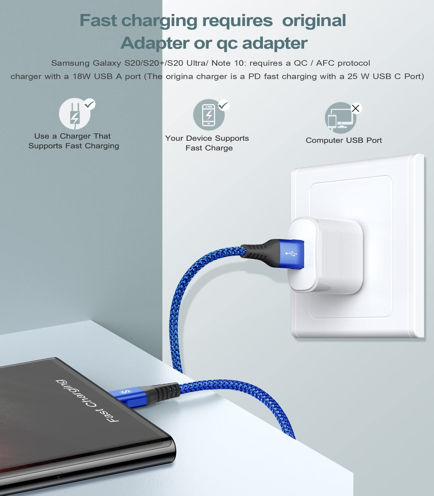 AviBrex Cavo USB C Ricarica Rapida [2 Pezzi 2M+3M] Cavo USB Tipo C 3.1A USB A a USB C Nylon per i Phone 17 16 15 Plus Pro Max,Galaxy S25/S24/S23/S22 a S8,Note20,M31,A71,A54,LG,Xiaomi,Huawei,Pixel