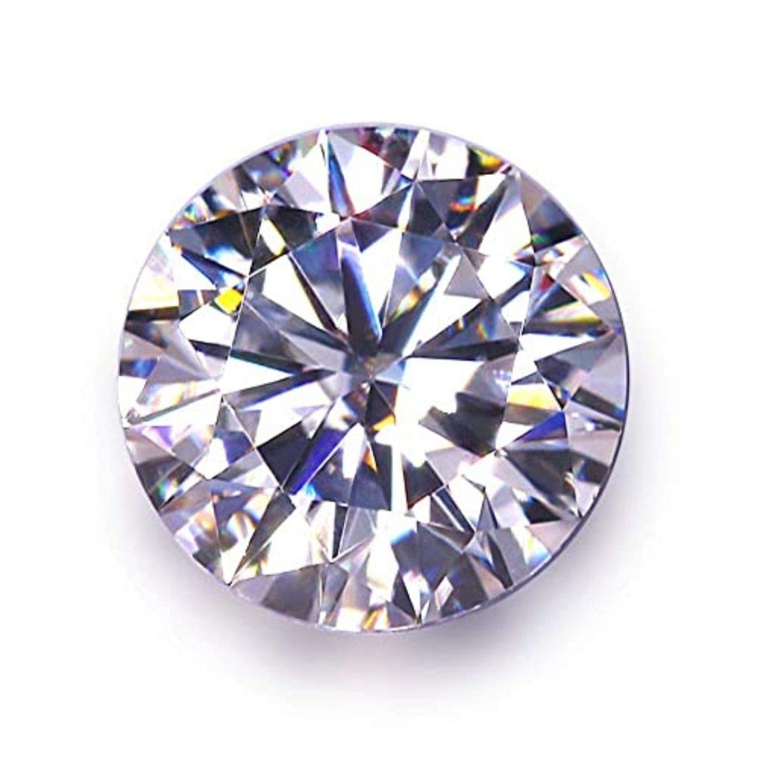 MOISSANITushar Gems Moissanite 0.30 Cent Round G H Color 4.00 mm Heart & Arrow Cut Loose Gemstone for Men and Women(Pack of 10)
