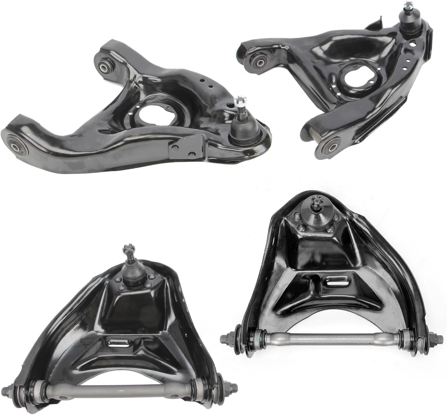 4pc 1* K620260 +1* K620261 +1* K620251 +1* K620252 RWD Front Upper and Lower Control Arm Ball Joint for Blazer S10 S15 Jimmy Sonoma 1982-1995 1996 1997 1998 1999 2000 2001 2002 2003