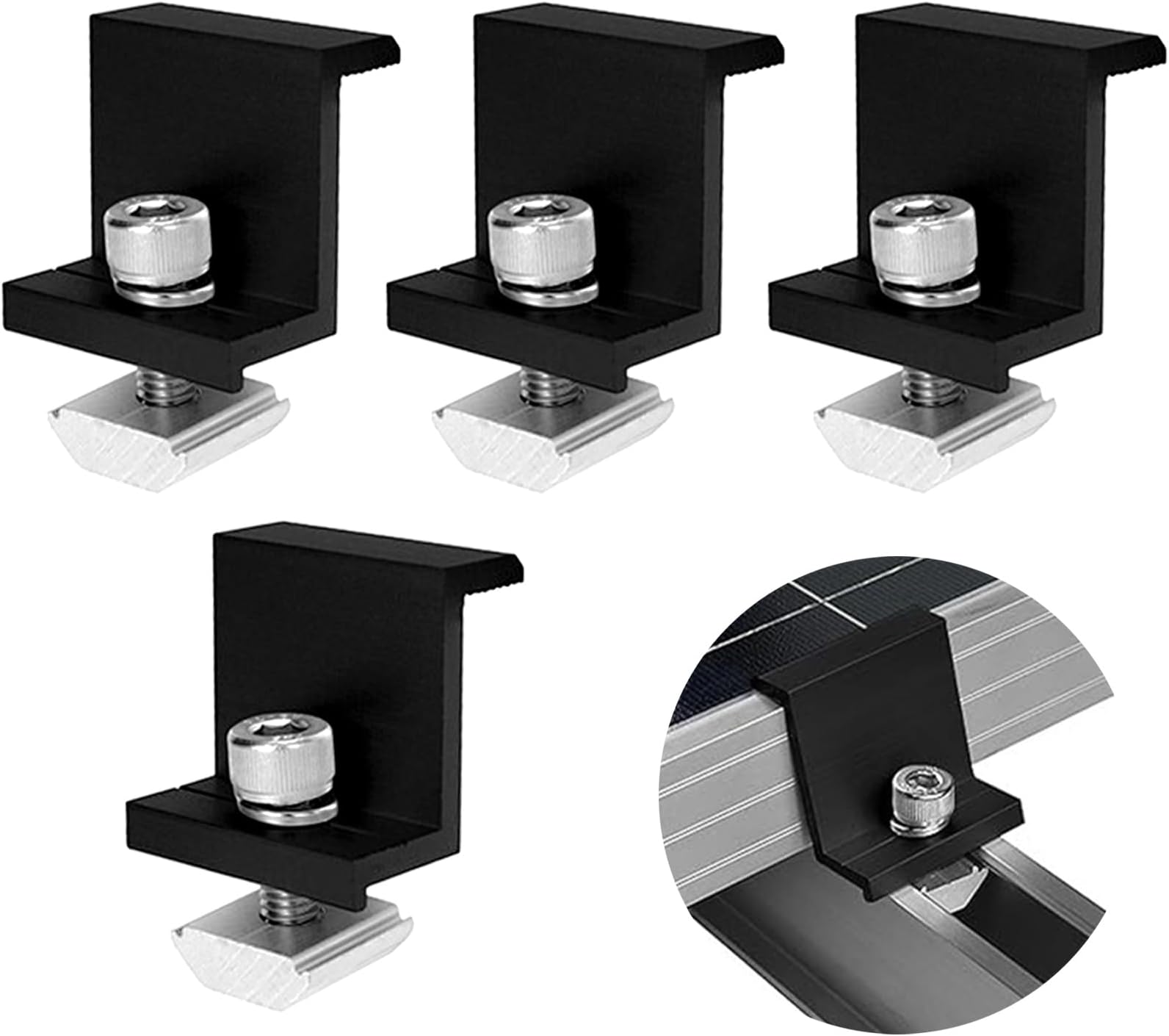 8 Stück Solarpanel Halterungen - Z-Halterung Für 30mm Module Auf Flachdach & Wohnmobil