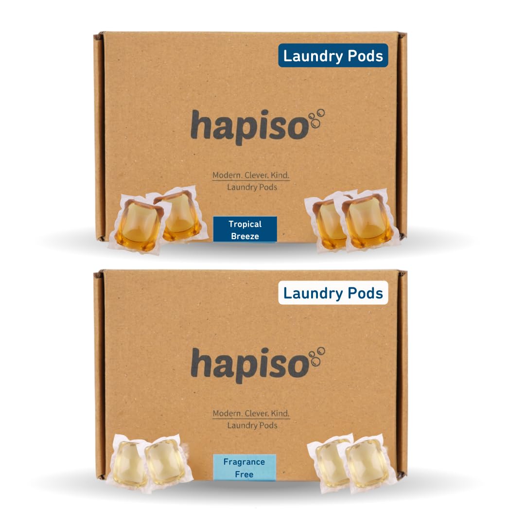 Sponsored Ad - Combo Laundry Pods (2 Packs of 15) Tropical Breeze & Fragrance-Free | 5-in-1 Dissolvable Detergent Tablets | Tough on Stains, Fabric & Colour Care | For Front & Top Load Washing Machines