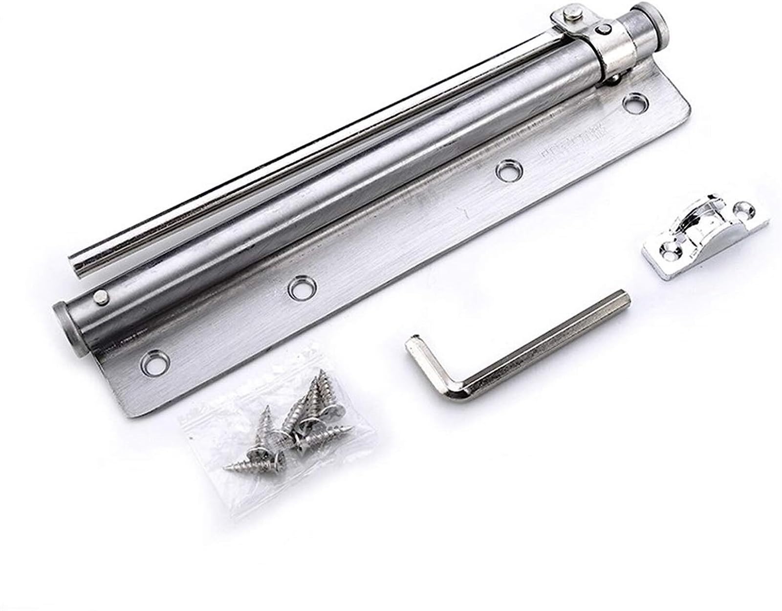 KFGISD, AdjustableAutomatic Door Spring Silver Tone Strength for Home Office Door Rated Gate,Door Closers