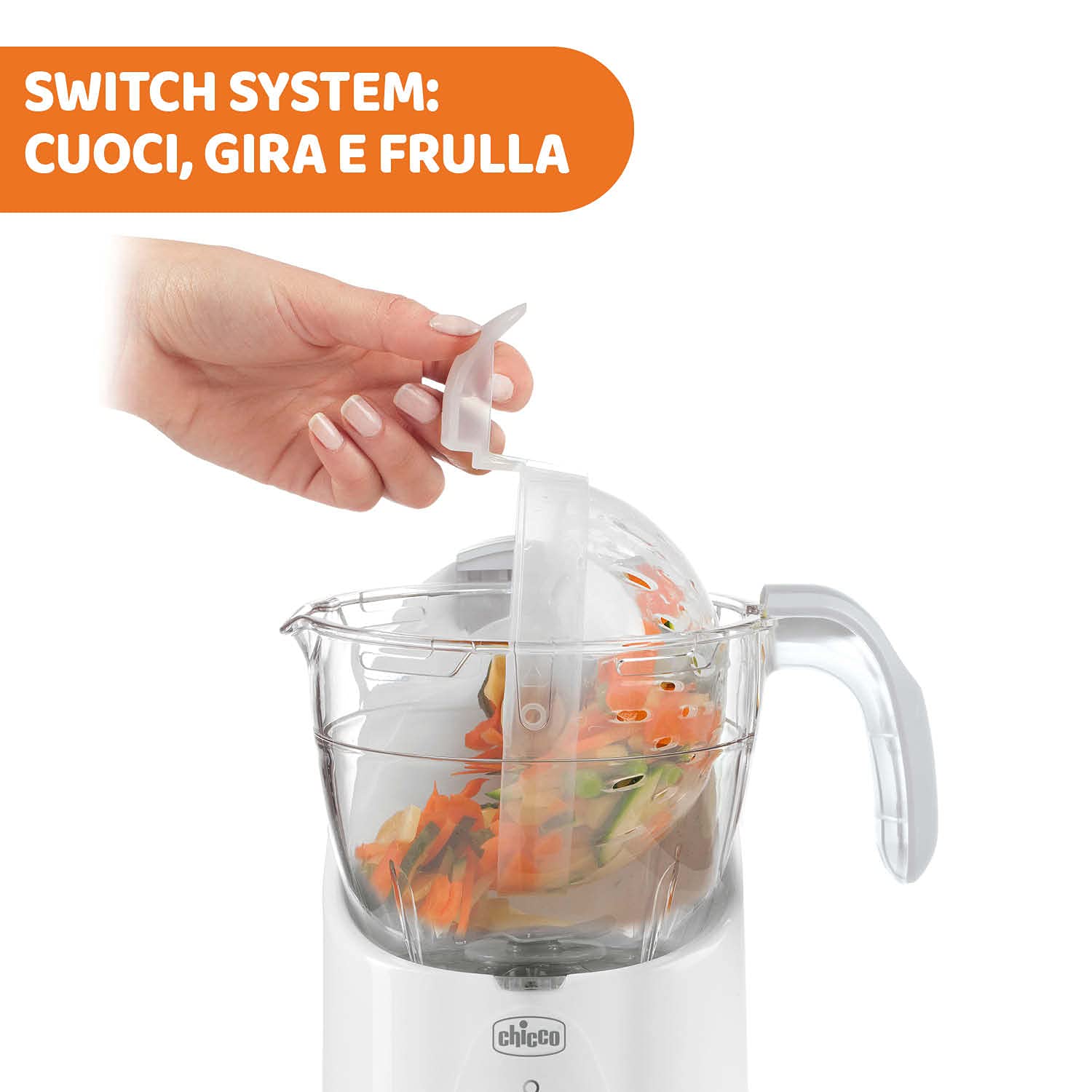 Chicco Easy Meal Cuiseur Vapeur Bébé Multifonction avec Mixeur et Réchauffeur