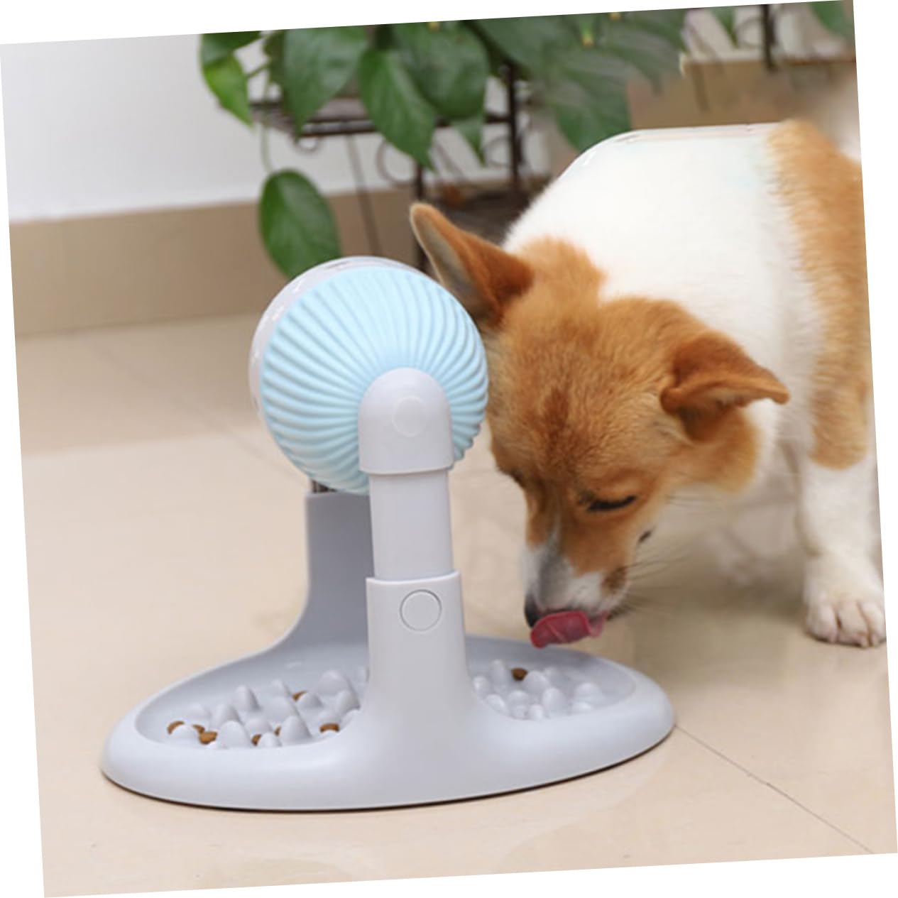 Kisangel Distributeur De Nourriture pour Animaux Jouet Anti-Choke à Hauteur Réglable pour Chiens Et Chats Dispenseur De Friandises Interactif