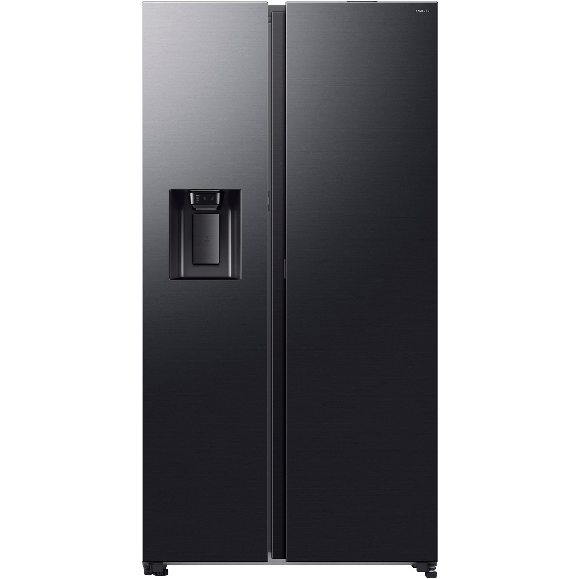 Samsung RS80F64KEFEF Side-By-Side nevera y congelador, refrigerador AI, 178,4 cm, 634 L, dispensador de agua y hielo con conexión de agua fija, AI Voice Control & Energy Mode, acero negro