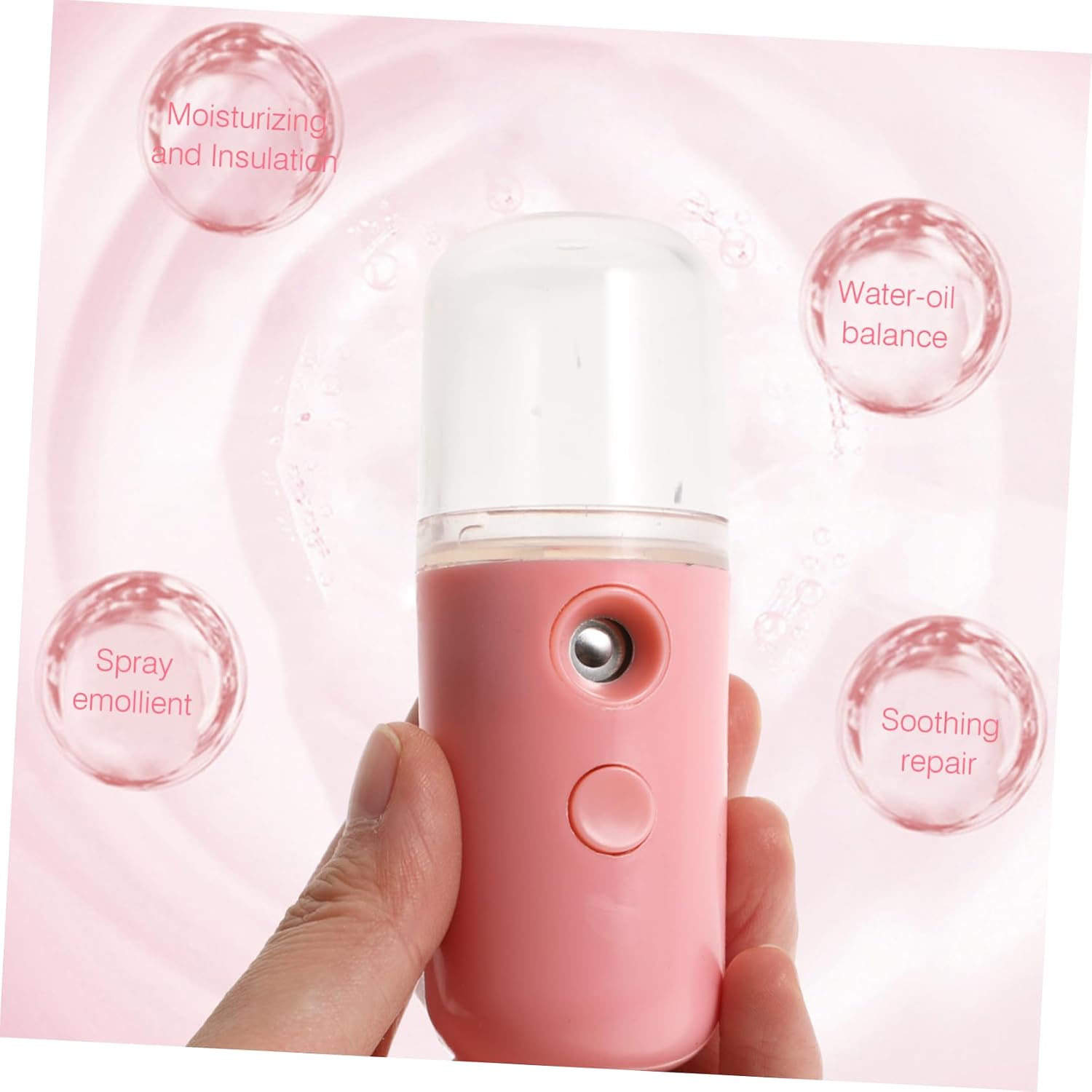 GALPADA USB Nano Mist Sprayer Portable Facial Steamer for Hydration and Makeup Refreshing Handheld USB Charging Device for Daily Skin Nourishment