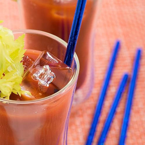 Miniatura 3 de Restaurantware Paja de papel cobalto metálico - biodegradable, 0.236 in - 7 34" - caja de 25 unidades