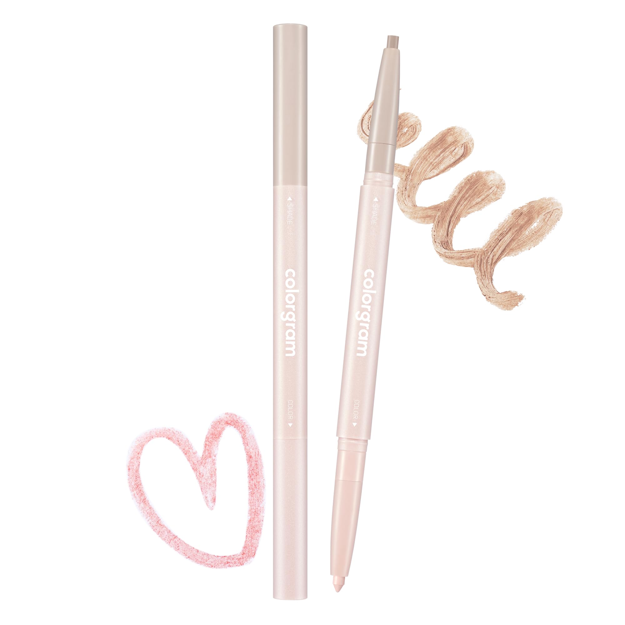 COLORGRAM All In One Agegyo Sal (Eye Bags) Makeup Eyeshadow Liner 3 Colors - True Beauty K-Drama Makeup, Intense Color with Smooth Texture, Rich Cream Formula, (02 Cool Tone)