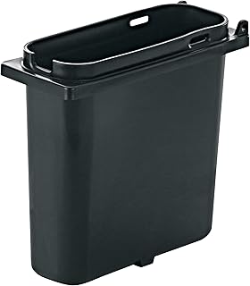 Server Products 83157 Slim Shallow Fountain Jar for Countertop Condiment Sauce and Heated Toppings Dispenser, NSF-Certified Plastic, 1.5 Quart, Black