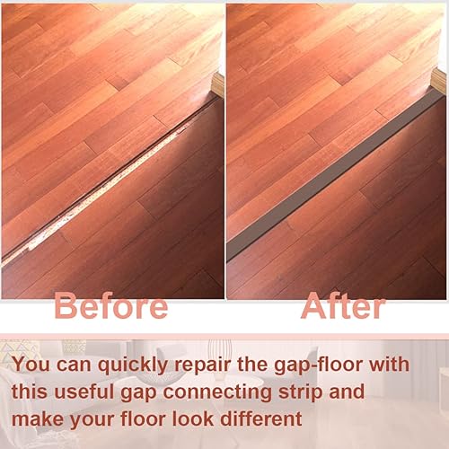 Vista 2 de Floor Transition Strip Rubber Threshold Strip Floor Cover Strips Self Adhesive Vinyl Floor Flat Divider Strip Carpet to Tile Transition Strip Carpet