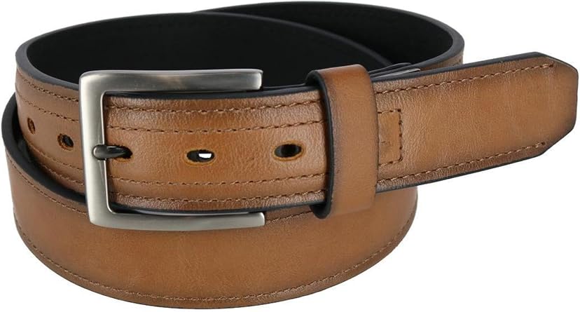 Dickies Mens Reinforced Leather 1 1/2 Inch Work Belt