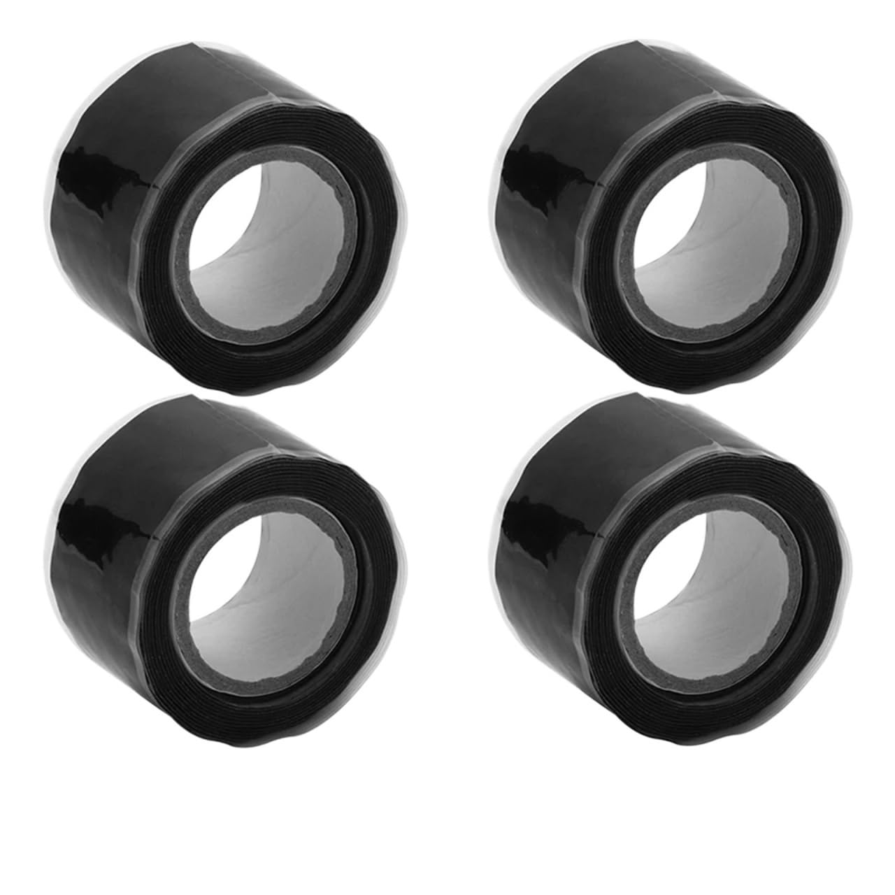 rellenar la cinta de sellado, Adhesivo de silicona for baño, tira selladora, cinta selladora, negra, 1,5 m, 25 mm, 0,5 mm, 1-5 unidades(4pcs)