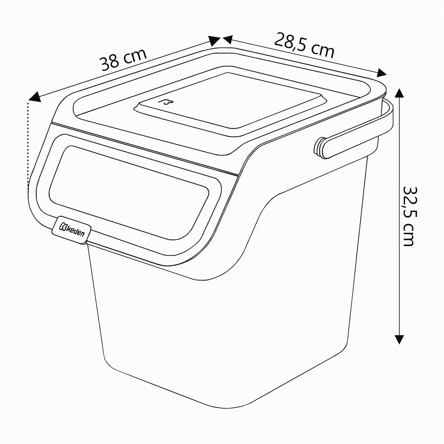 IMJ-Global - Bidoni Differenziata da Interno Piccoli, Set Cestini Spazzatura Differenziata Impilabili (4x20L) Pattumiera Comoda Kit Raccolta Differenziata Interno per Casa, Locale, Ufficio