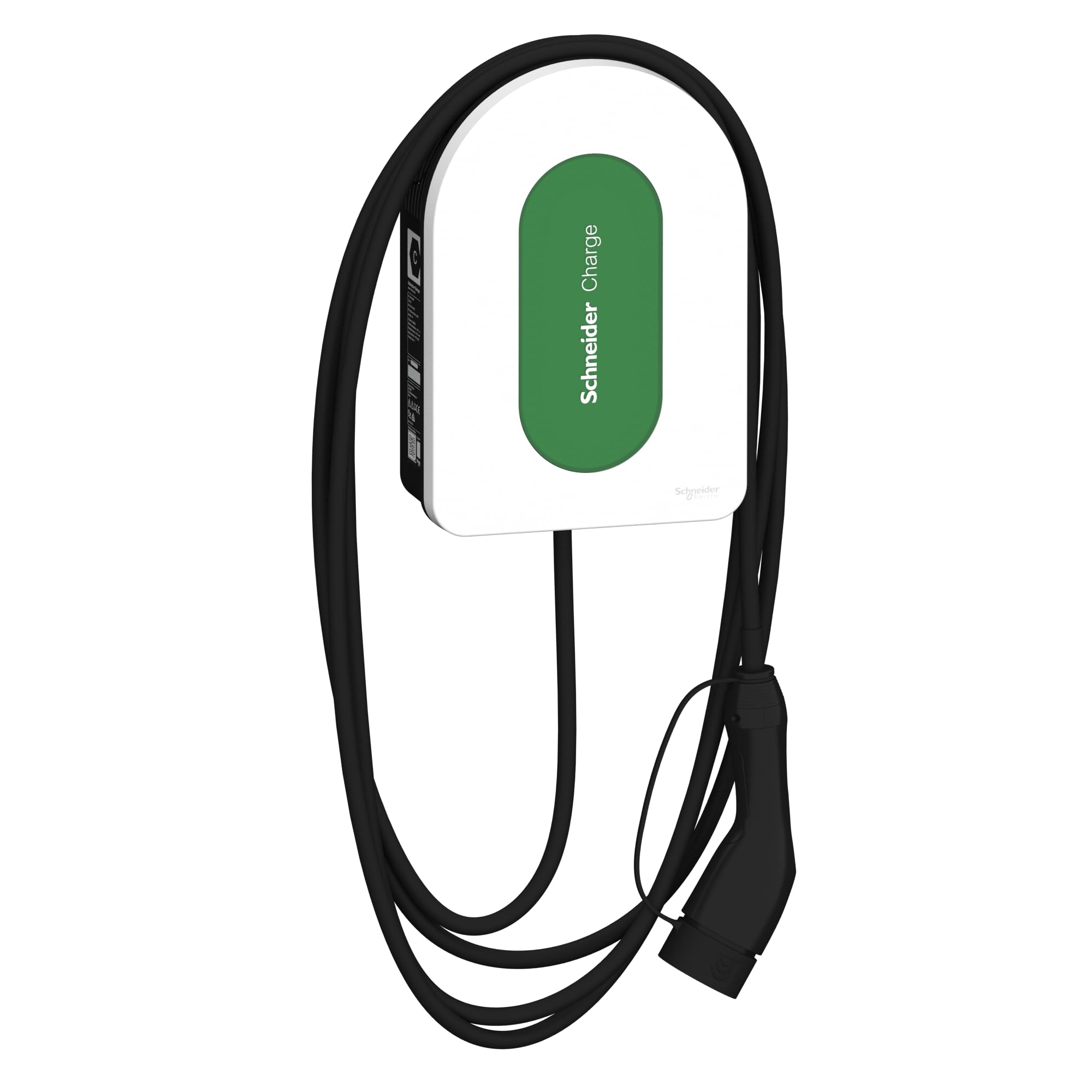 Schneider Electric Smart Wallbox Schneider Charge 11 KW - Colonne de Charge pour Voiture électrique - Câble T2 7 m - Détection 6 mA - Contrôle par Application - Intérieur et extérieur