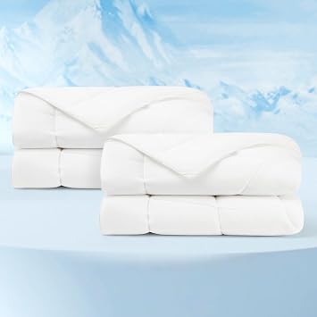Bedsure 2 Pack White Cooling Blankets Queen & King Size