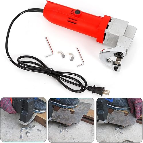 Miniatura 6 de Tijeras eléctricas de metal, tijeras eléctricas de mano para chapa, tijeras de hierro, herramienta de corte, tijeras de hierro de alta resistencia,