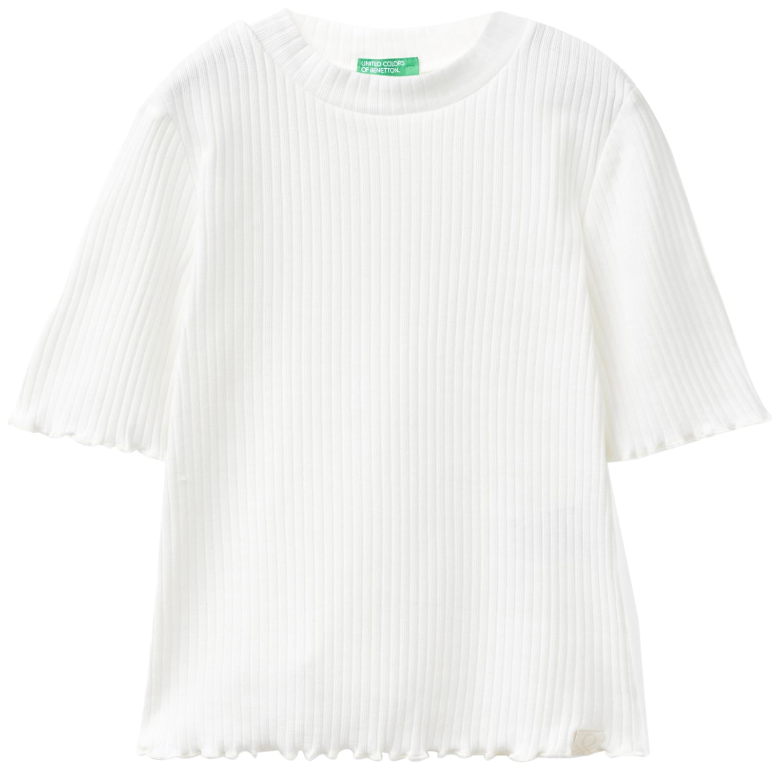 United Colors of Benetton T-Shirt 3F1AC10E2 Short Sleeve T-Shirt, Bianco