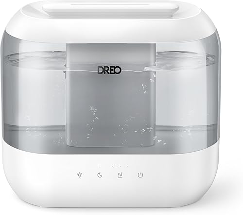 Dreo Humidificadores para dormitorio, llenado superior de 4 litros para habitación grande, tiempo de funcionamiento de 36 horas, humidificador de