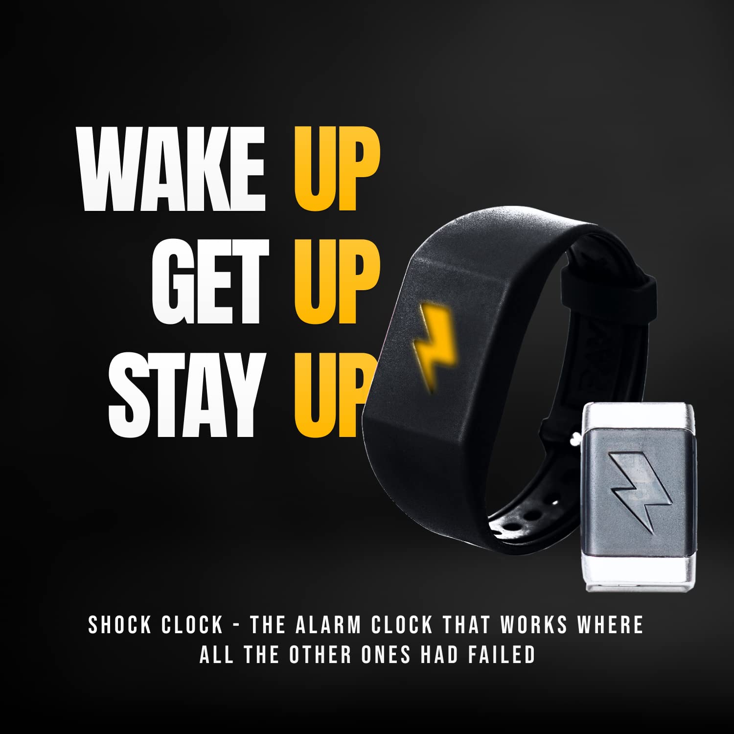 Shock Clock 2 Wearable Silent Vibrating/Zapping Alarm Clock for Heavy