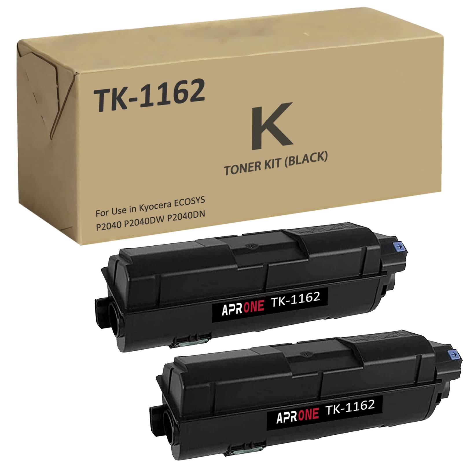 TK1162 TK-1162 Toner Cartridge Compatible with ECOSYS P2040 P2040DW P2040DN Printer 7,200 Pages Extra High Capacity (Black,2-Pack)